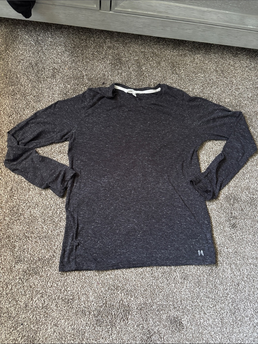 Victoria's Secret Long-Sleeve Crew in Dark Charcoal Heather